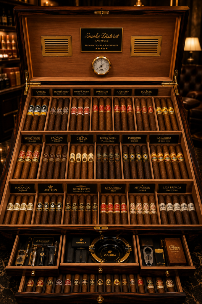 Smoke district las vegas humidor selection