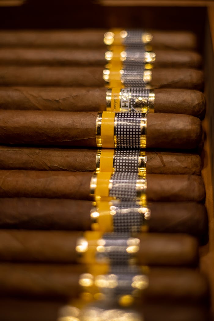 services-03 Artistic close-up of premium cigars with distinctive labels, showcasing luxury and craftsmanship.
